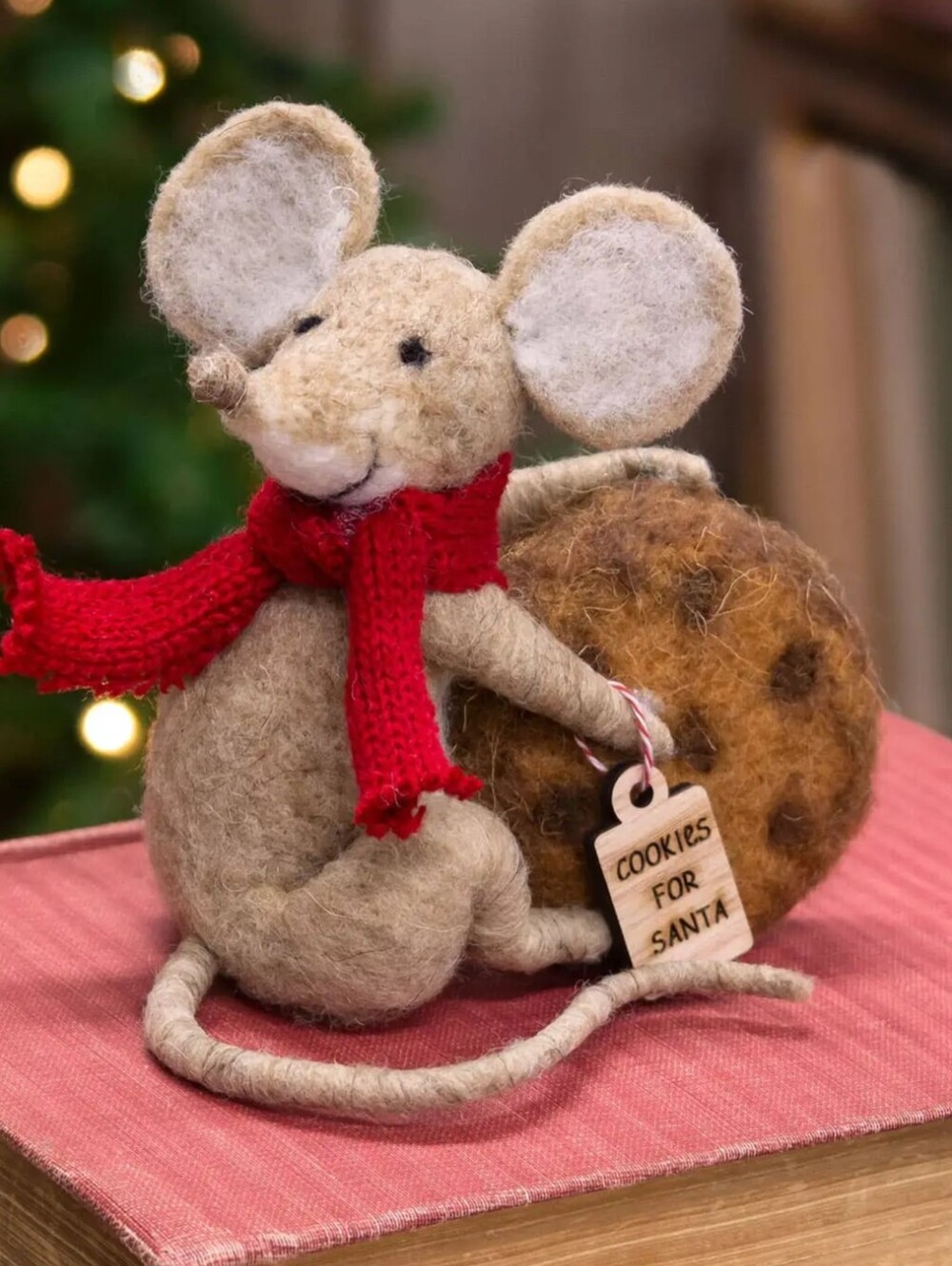 NWT HUGE Cookies For Santa Felt Mouse